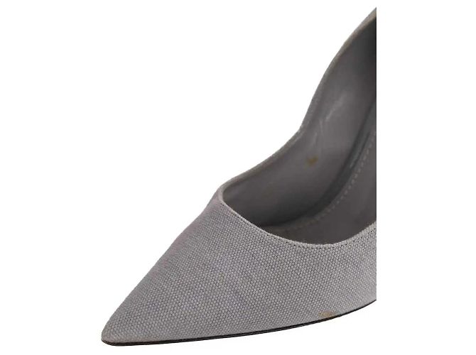 Tacchi Louis Vuitton Grigio in Tessuto Taglia 39 - vista 5
