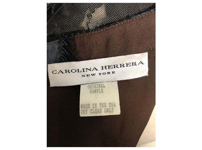 Abito da sera lungo Carolina Herrera con perline - vista 2