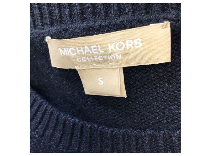 Michael Kors Collection Black Mink Kaschmir-Pullover mit Bündchen Schwarz - Ansicht 5