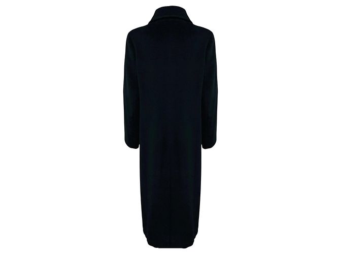 Casaco longo Max Mara em lã e angora preto - vista 3
