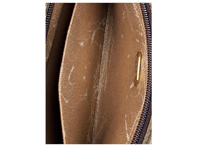 Gucci Vintage – Pochette GG Monogram in tela e pelle marrone – Unisex - vista 11