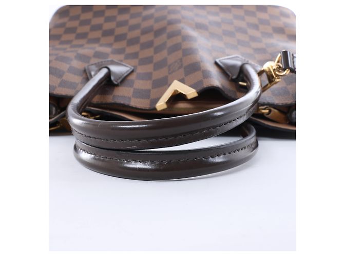 Borsa a mano 2Way Louis Vuitton Kensington Damier Ebene in Marrone N41435 Beige - vista 10