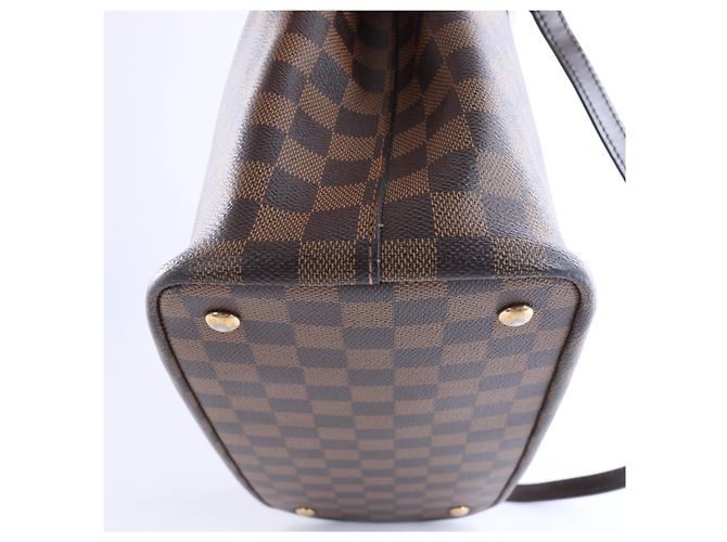 Borsa a mano 2Way Louis Vuitton Kensington Damier Ebene in Marrone N41435 Beige - vista 7