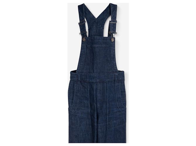 Salopette in denim Prada anni 2000 Blu navy - vista 3