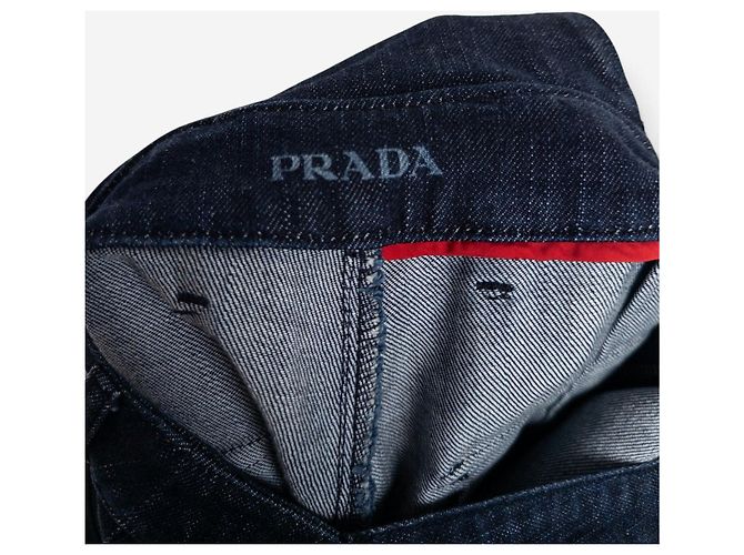 Salopette in denim Prada anni 2000 Blu navy - vista 7