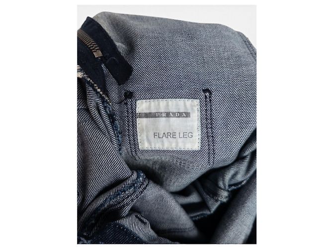 Salopette in denim Prada anni 2000 Blu navy - vista 8
