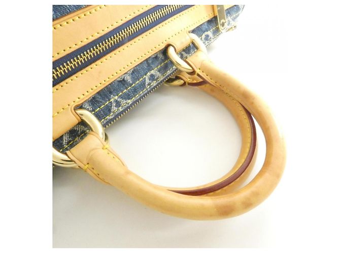Borsa Boston Louis Vuitton Monogram Denim Neo Speedy Blu Monogramma - vista 5