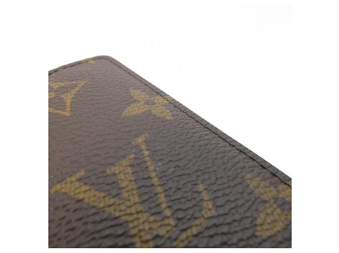 Organizer Louis Vuitton Monogram Macassar Card Case Marrone Porpora Monogramma - vista 3