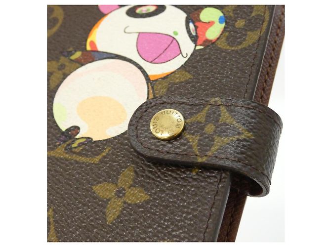 Louis Vuitton Monogram Panda Agenda PM R20011 Organizer Marrone - vista 4
