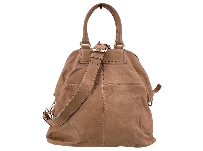 Givenchy Pandora 2 Way Handtasche aus Leder in Tan Beige mit Riemen - Ansicht 2