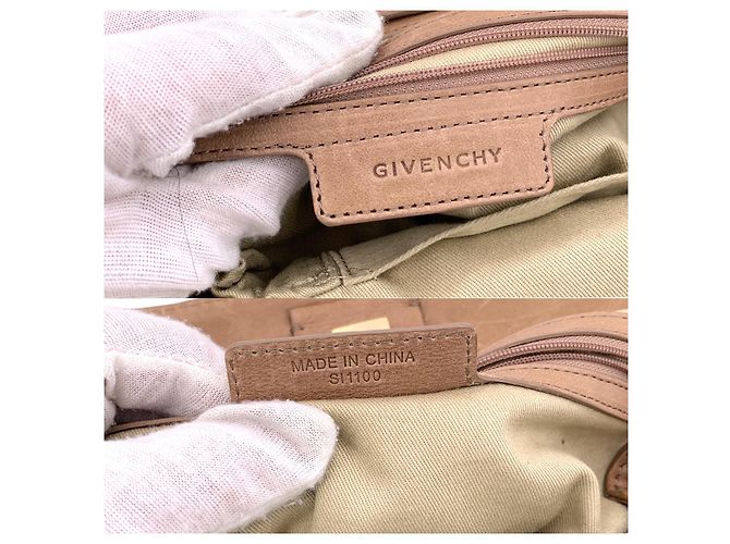 Givenchy Pandora 2 Way Handtasche aus Leder in Tan Beige mit Riemen - Ansicht 4