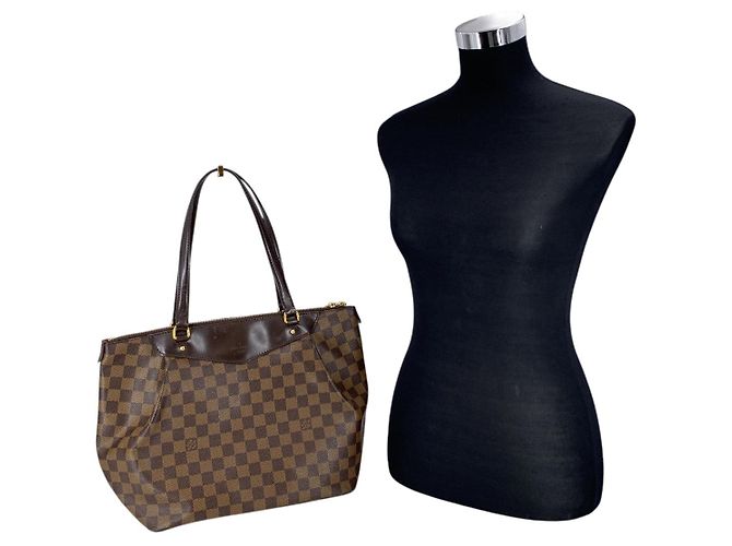 Louis Vuitton Bolsa de Ombro Westminster em Canvas Damier Ebene Castanho Marrom - vista 2