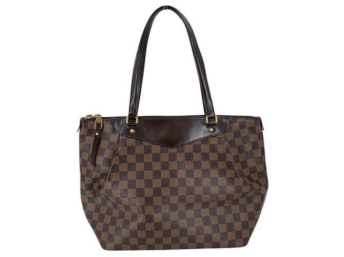 Louis Vuitton Bolsa de Ombro Westminster em Canvas Damier Ebene Castanho Marrom - vista 3
