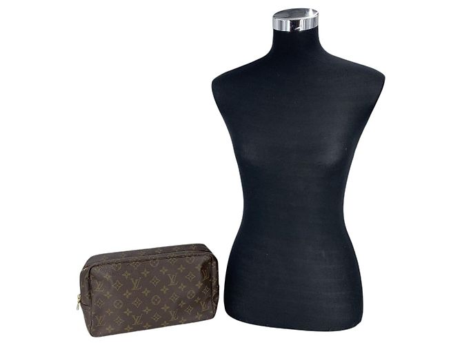 Louis Vuitton Borsa a Mano Vintage Monogram Canvas Trousse Toilette 28 Marrone - vista 2