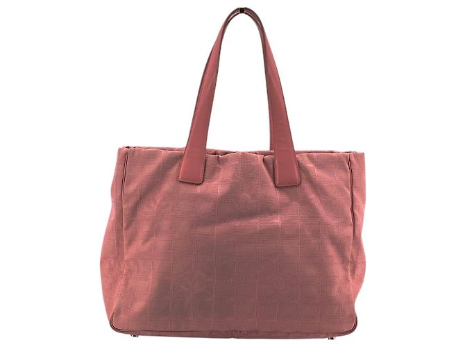 Chanel Sac à main cabas Vintage Pink Nylon New Travel Line - vue 3