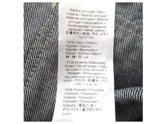 Kenzo Kimono Denim bestickte Jeansjacke Blau - Ansicht 7