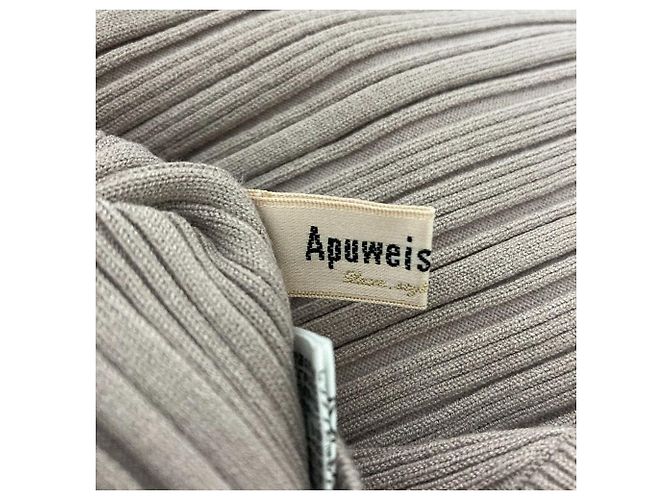 Autre Marque Top sin mangas de punto acanalado Apuweiser-riche Castaño - vista 5