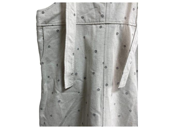 Autre Marque l’atelier du savon Dot Salopette Skirt Castaño Gris - vista 3