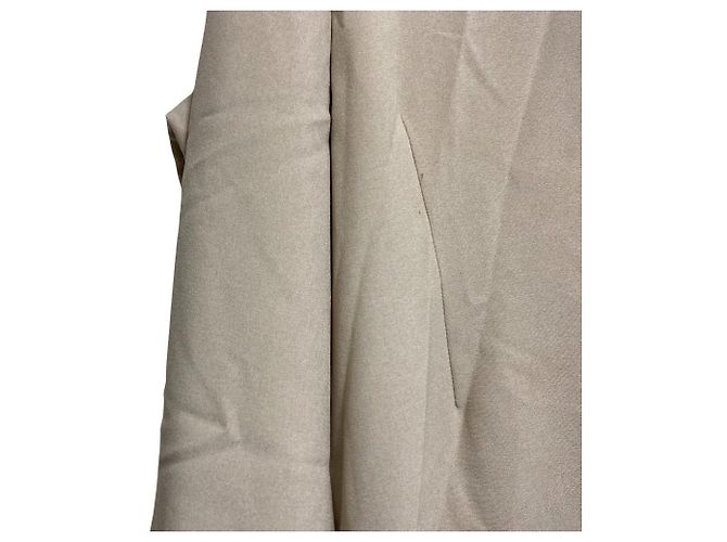 Autre Marque Vestido One Shoulder Kishidamiki Beige - vista 7