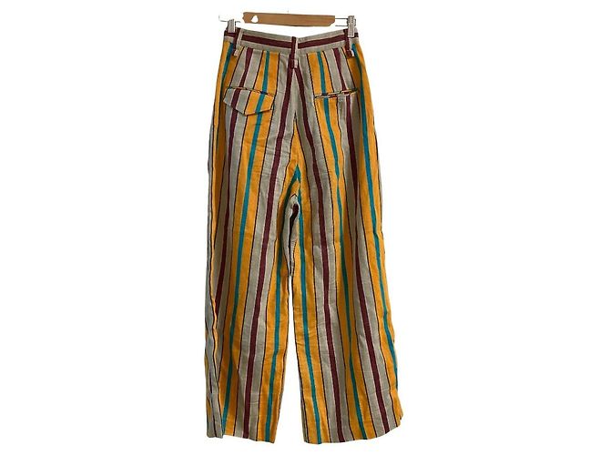 Autre Marque Pantaloni larghi a righe ASTRAET Arancione - vista 2