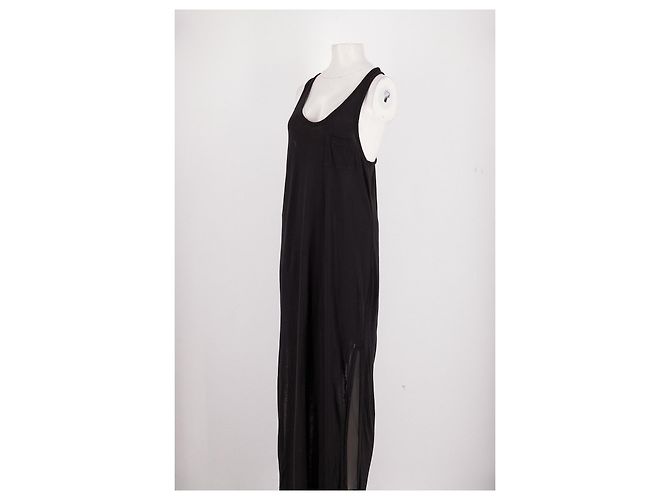 Vestido maxi negro T By Alexander Wang - vista 4