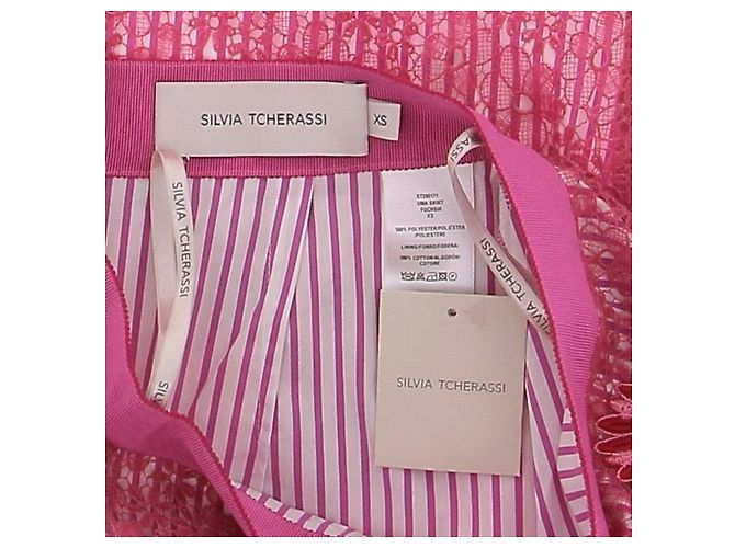 Autre Marque SILVIA TCHERASSI Blumenrock Rosa - Ansicht 5