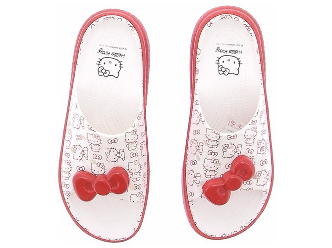 Autre Marque Crocs rouge et blanc Hello Kitty - vue 4