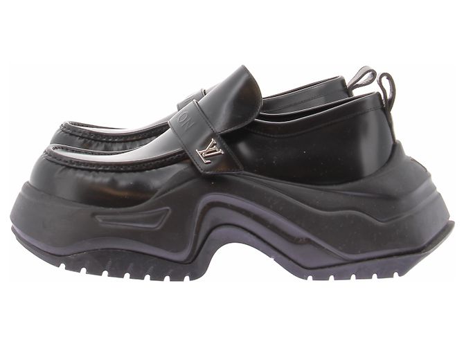 Louis Vuitton Mocassini in pelle nera Nero - vista 2