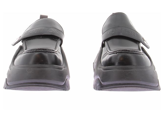 Louis Vuitton Mocassini in pelle nera Nero - vista 3