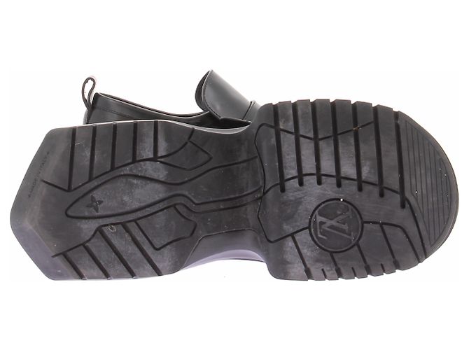 Louis Vuitton Mocassini in pelle nera Nero - vista 5