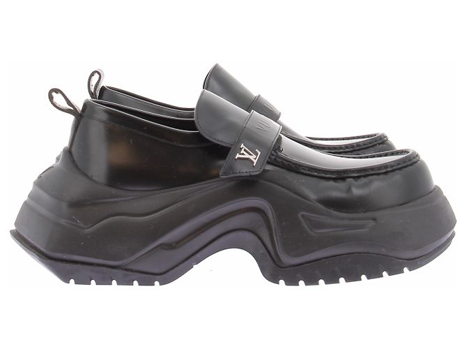 Louis Vuitton Mocassini in pelle nera Nero - vista 6