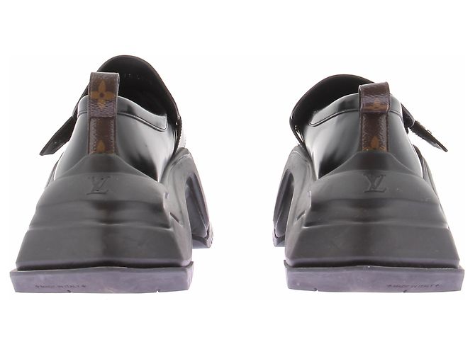 Louis Vuitton Mocassini in pelle nera Nero - vista 7