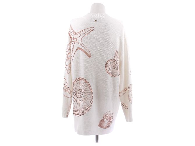 Marc Cain Langer Cardigan, in Deutschland gestrickt Beige - Ansicht 2
