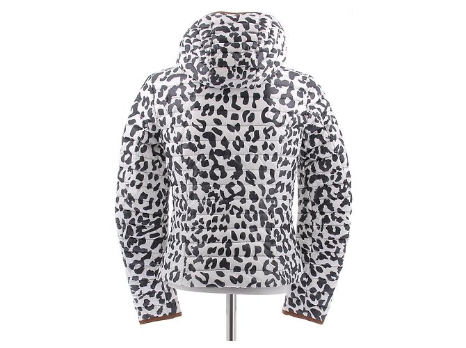 Bogner Daunenjacke blau-weiß mit Tiermuster - Ansicht 2