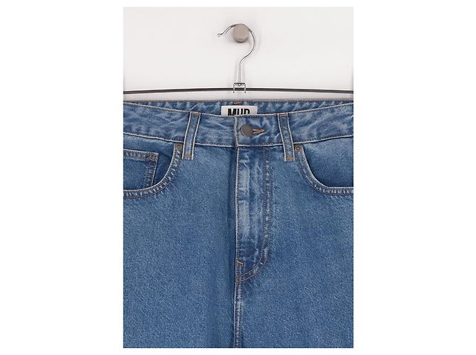 Autre Marque Vaqueros rectos de algodón azul MUD JEANS Talla 25 - vista 2