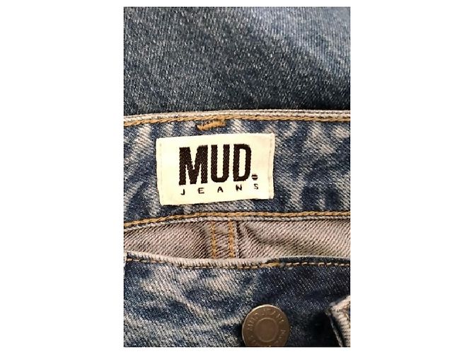 Autre Marque Vaqueros rectos de algodón azul MUD JEANS Talla 25 - vista 5