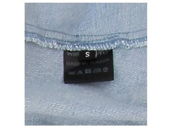 Autre Marque Giacca di jeans blu e bianca - vista 5