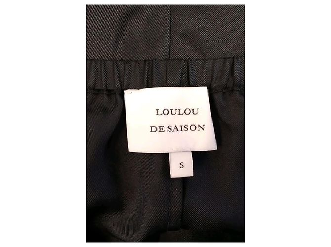 Pantaloncini di seta neri Loulou de Saison - vista 5