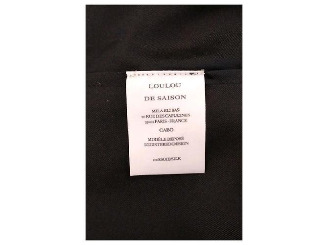 Pantaloncini di seta neri Loulou de Saison - vista 6