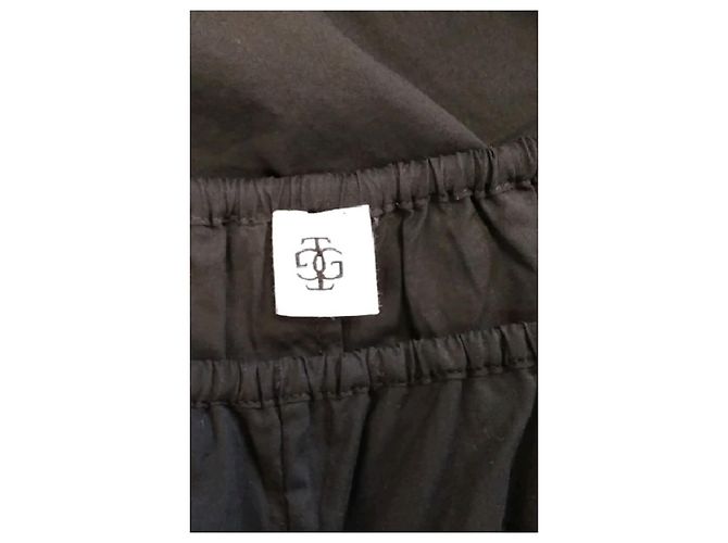 Autre Marque Calças de algodão pretas Preto - vista 5
