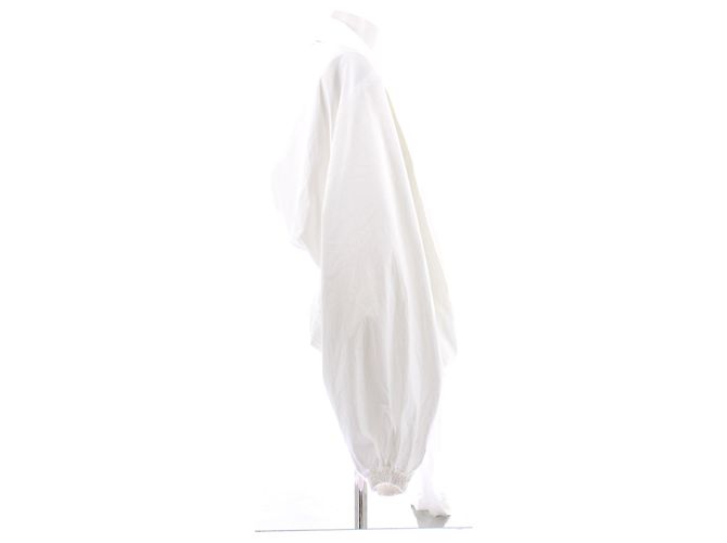 Jean Patou Bluse aus weißer Baumwolle - Ansicht 3