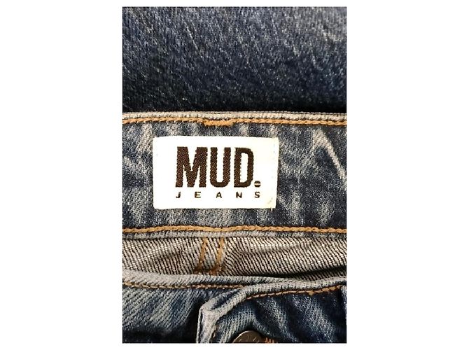 Autre Marque MUD JEANS Jeans a zampa in cotone blu - vista 5
