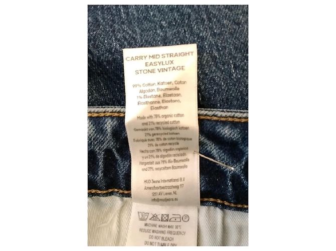 Autre Marque MUD JEANS Jeans a zampa in cotone blu - vista 6