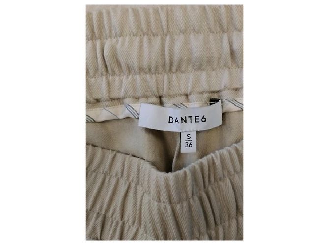 Autre Marque DANTE6 Shorts gerade Schnitt Beige Viscose - Ansicht 5