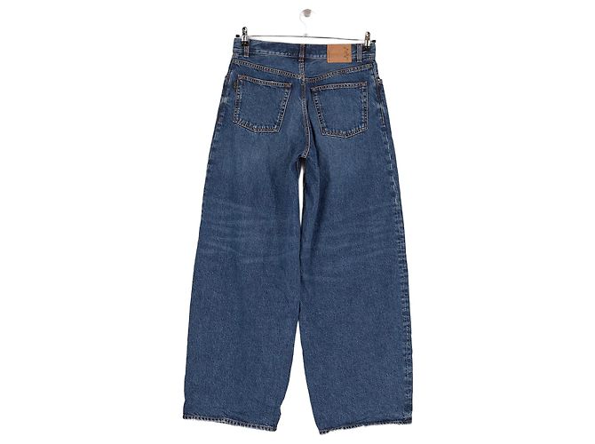 Jeans wide leg blu Haikure in denim - vista 4
