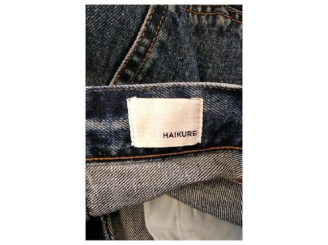 Jeans wide leg blu Haikure in denim - vista 5
