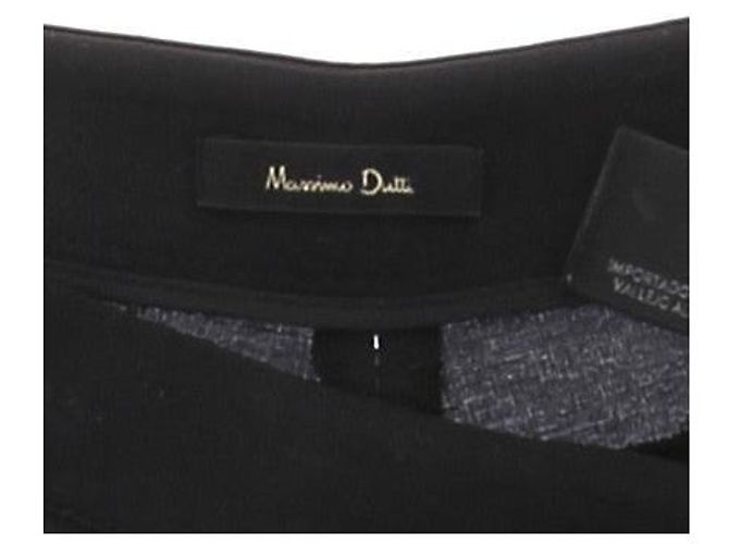 Massimo Dutti Schwarze Hose aus Viskose Größe 38 - Ansicht 7