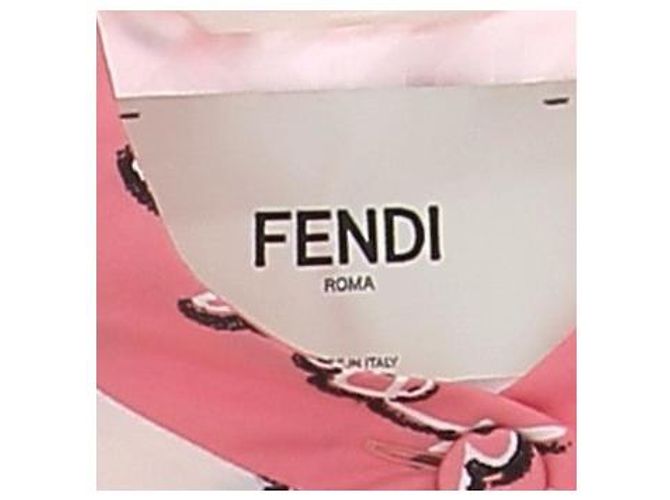 Fendi Chaqueta de seda crema y rosa - vista 5