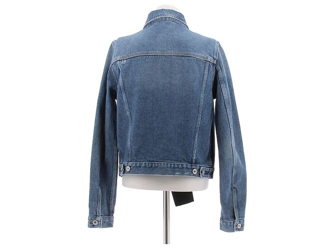 Diesel Denim Jacket Blue Cotton Size 36 - view 2