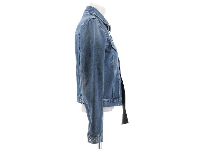 Diesel Denim Jacket Blue Cotton Size 36 - view 3